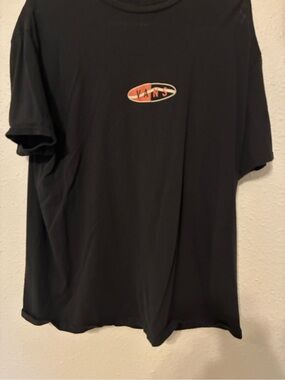 Vans Black Short Sleeve Tee with Oval Logo